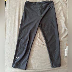 Under armour black 3 quarter leggings size small